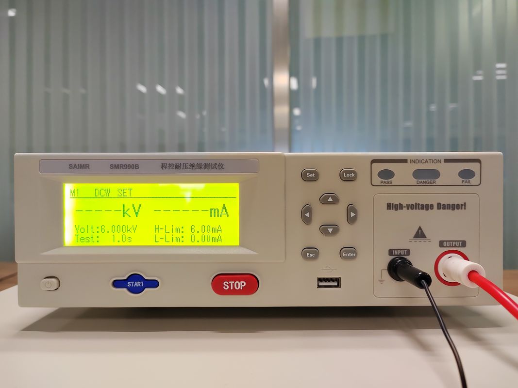 RS232/RS485 Interfaz de entrada/salida AC DC IR Probador de tensión Hipot Salida 0.1KV-1.0KV