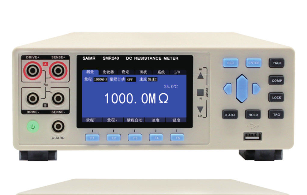 Testador de resistencia de corriente continua de clasificación de 10 bits con resolución de 0,1μΩ y rango de medición de 0,1μΩ a 10MΩ
