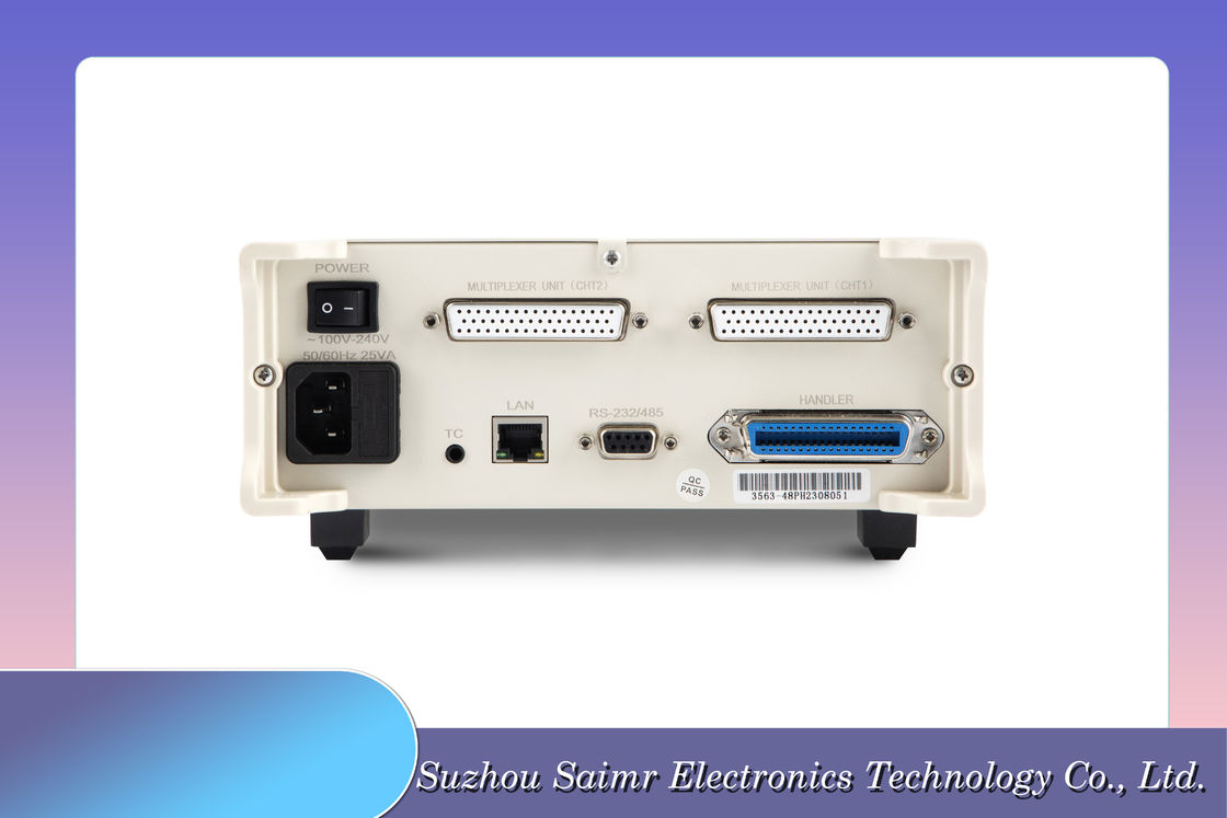 Teste automático de resistencia de la batería interna de siete marchas de gama completa 100V AC-256V AC 50HZ/60HZ